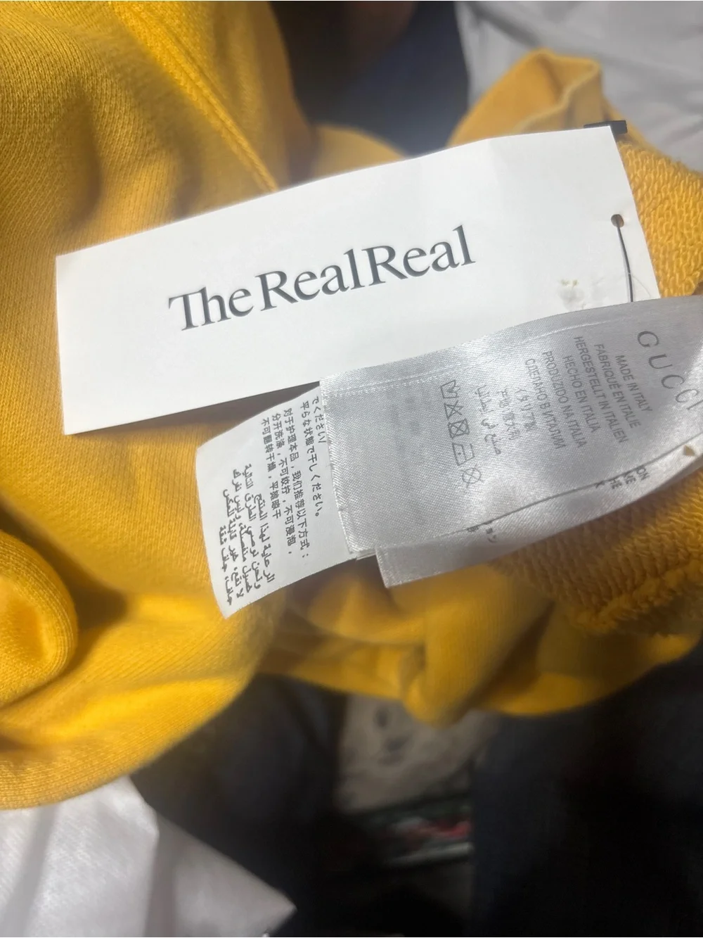 Gucci yellow turtleneck